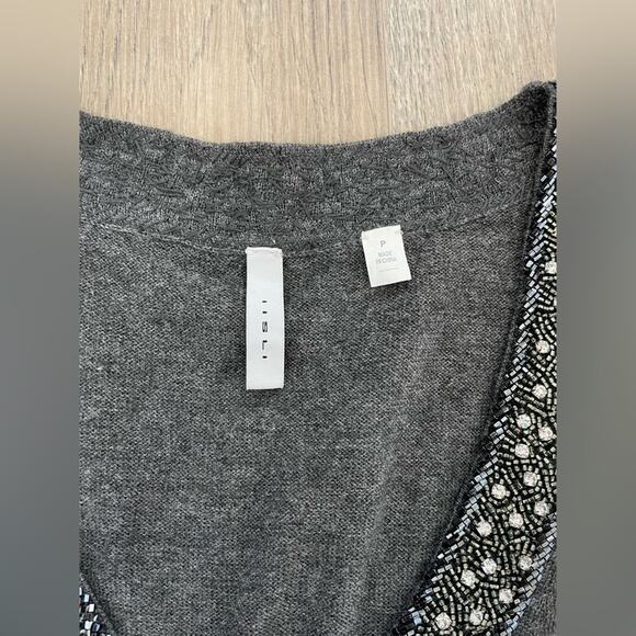 Lisli Knit Dress Women's Small Gray Wool Blend Fall Winter Casual P - Picture 4 of 9